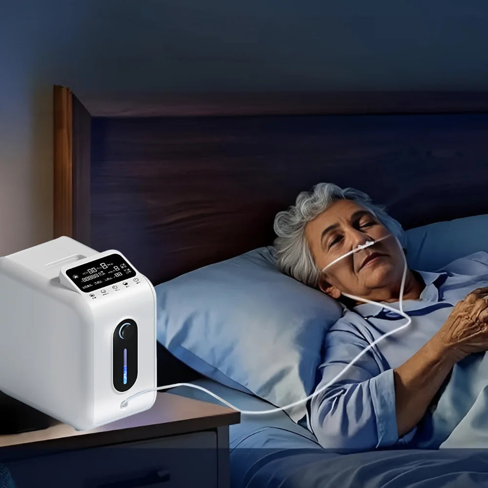 Home 1-9L Adjustable Continuous Flow Oxygen Concentrator - DF-018