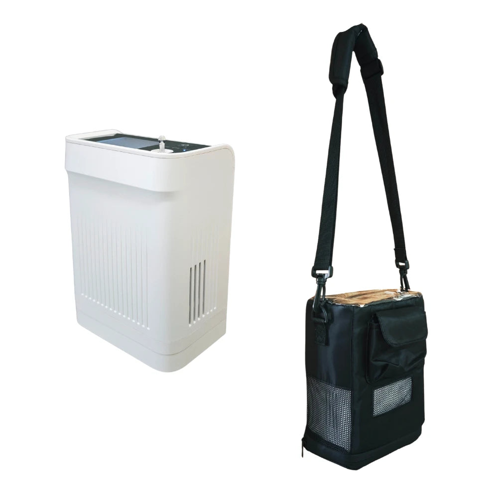 Portable 1-9 Adjustable Pulse Flow 3 Hours Battery Oxygen Concentrator - POC-9B