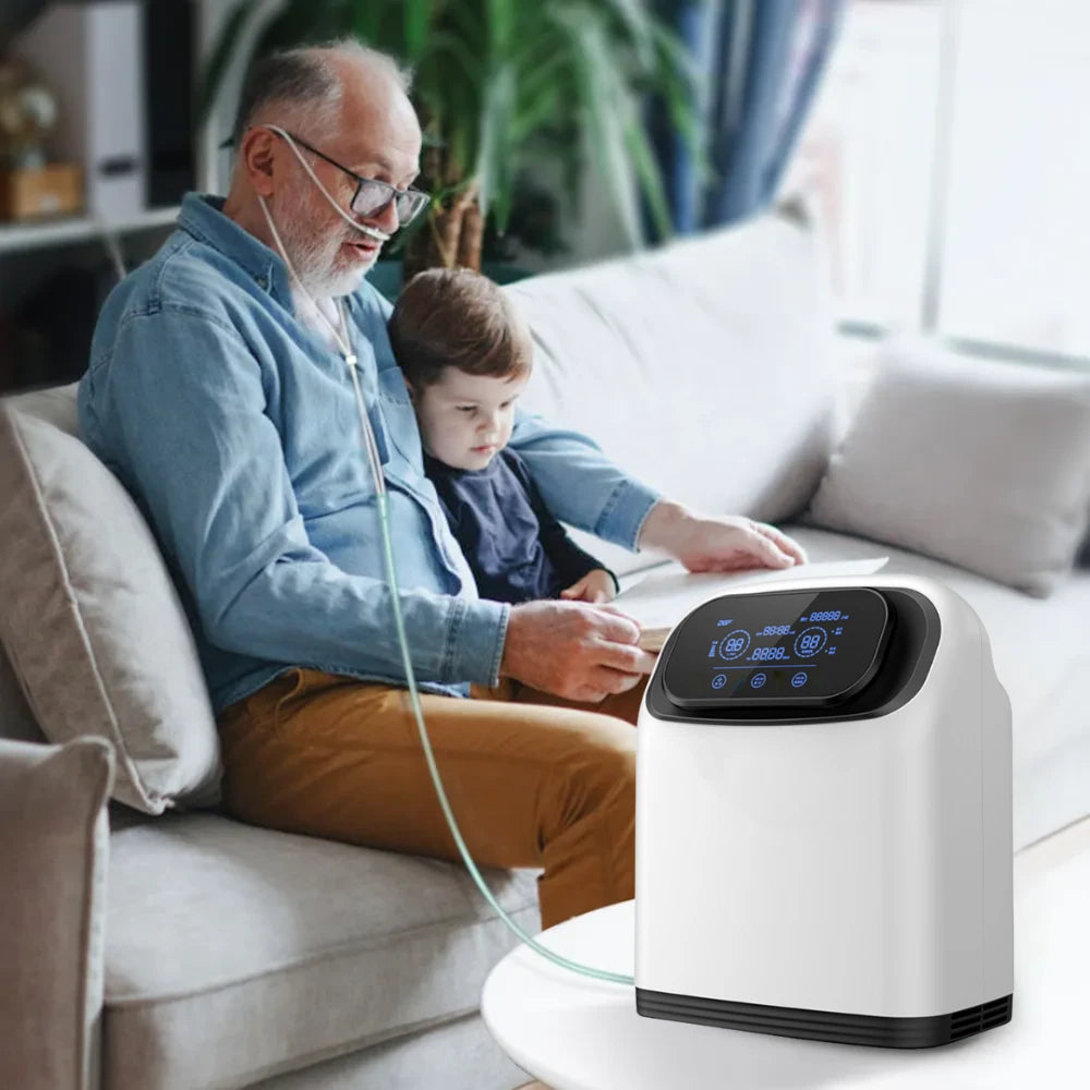 Home 1-9L Adjustable Continuous Flow Oxygen Concentrator - DF-013