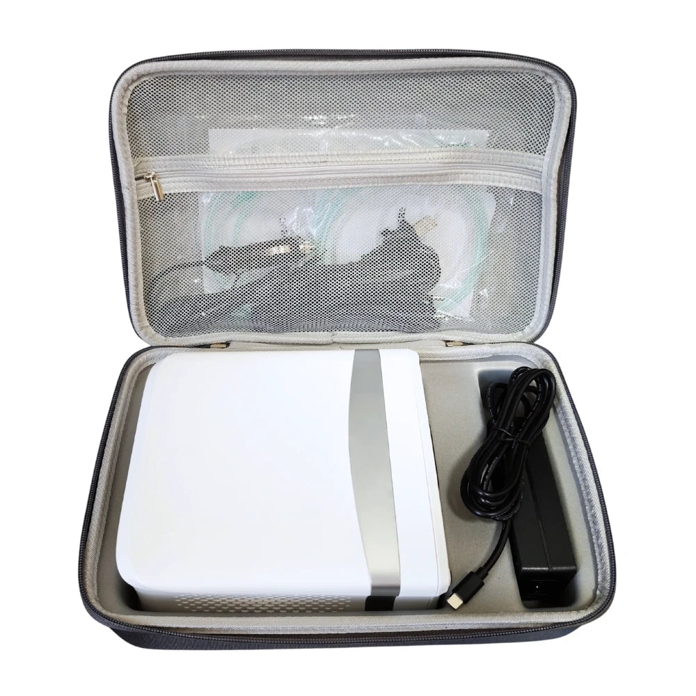 Concentrateur d'oxygène portable 1-7L avec débit pulsé réglable et batterie de 5 heures - POC-04