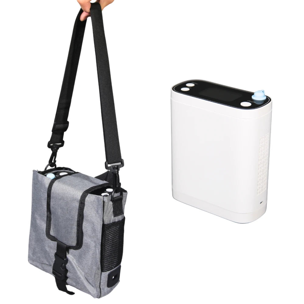 Concentrateur d'oxygène portable 1-8 flux pulsé & continu 5 heures batterie - BE12