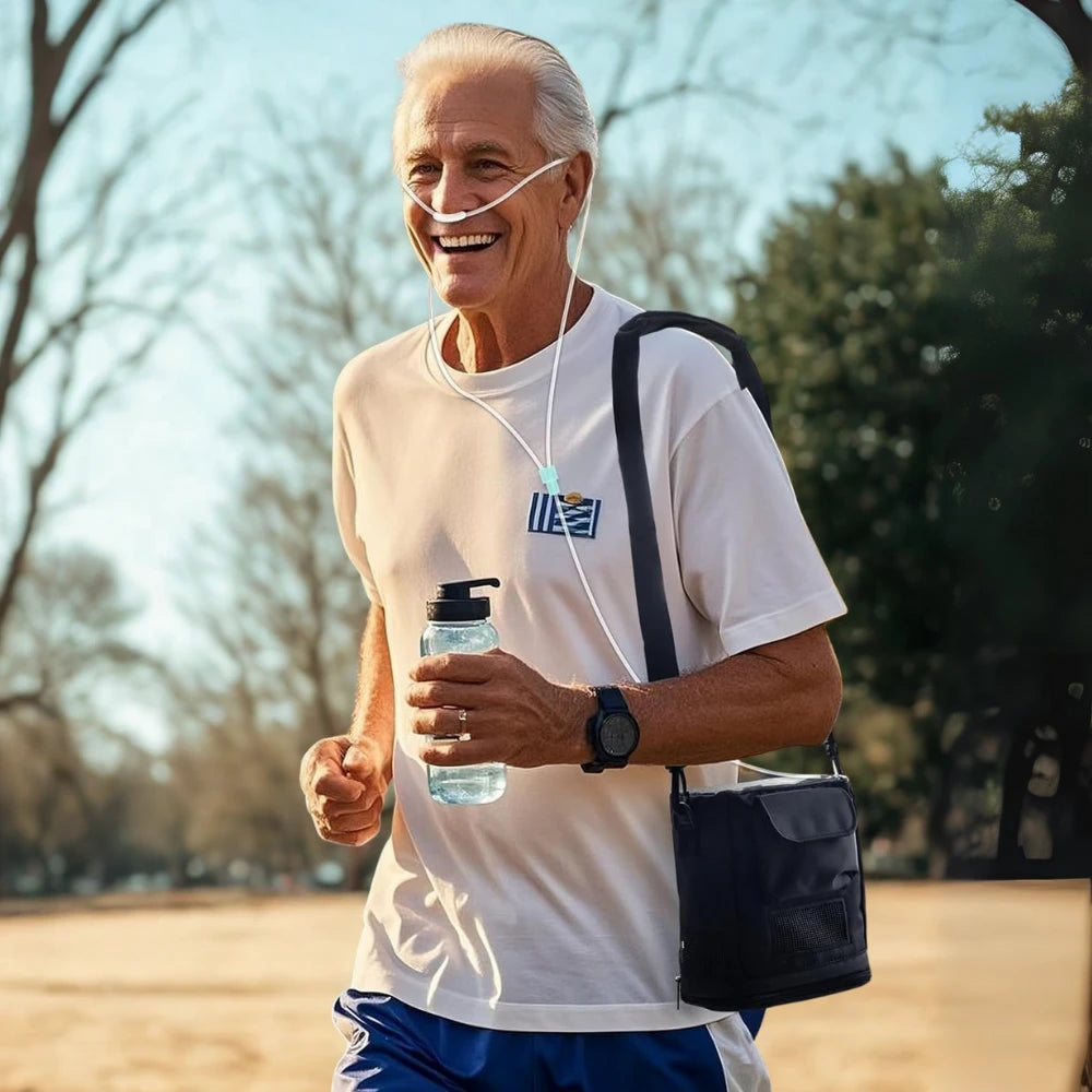 Portable 1-9 Adjustable Pulse Flow 3 Hours Battery Oxygen Concentrator - POC-9B