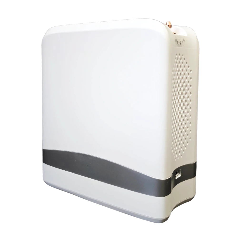 Concentrateur d'oxygène portable 1-7L avec débit pulsé réglable et batterie de 5 heures - POC-04