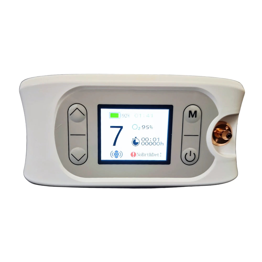 Concentrateur d'oxygène portable 1-7L avec débit pulsé réglable et batterie de 5 heures - POC-04