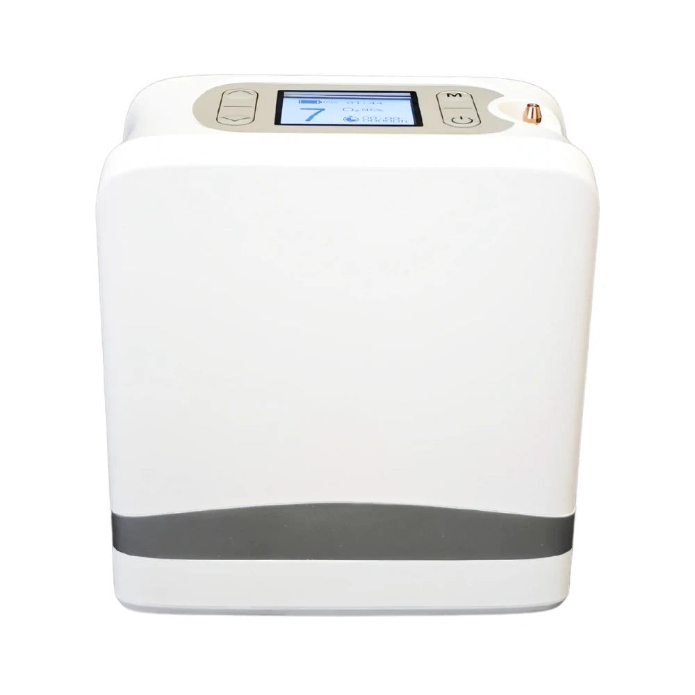 Concentrateur d'oxygène portable 1-7L avec débit pulsé réglable et batterie de 5 heures - POC-04