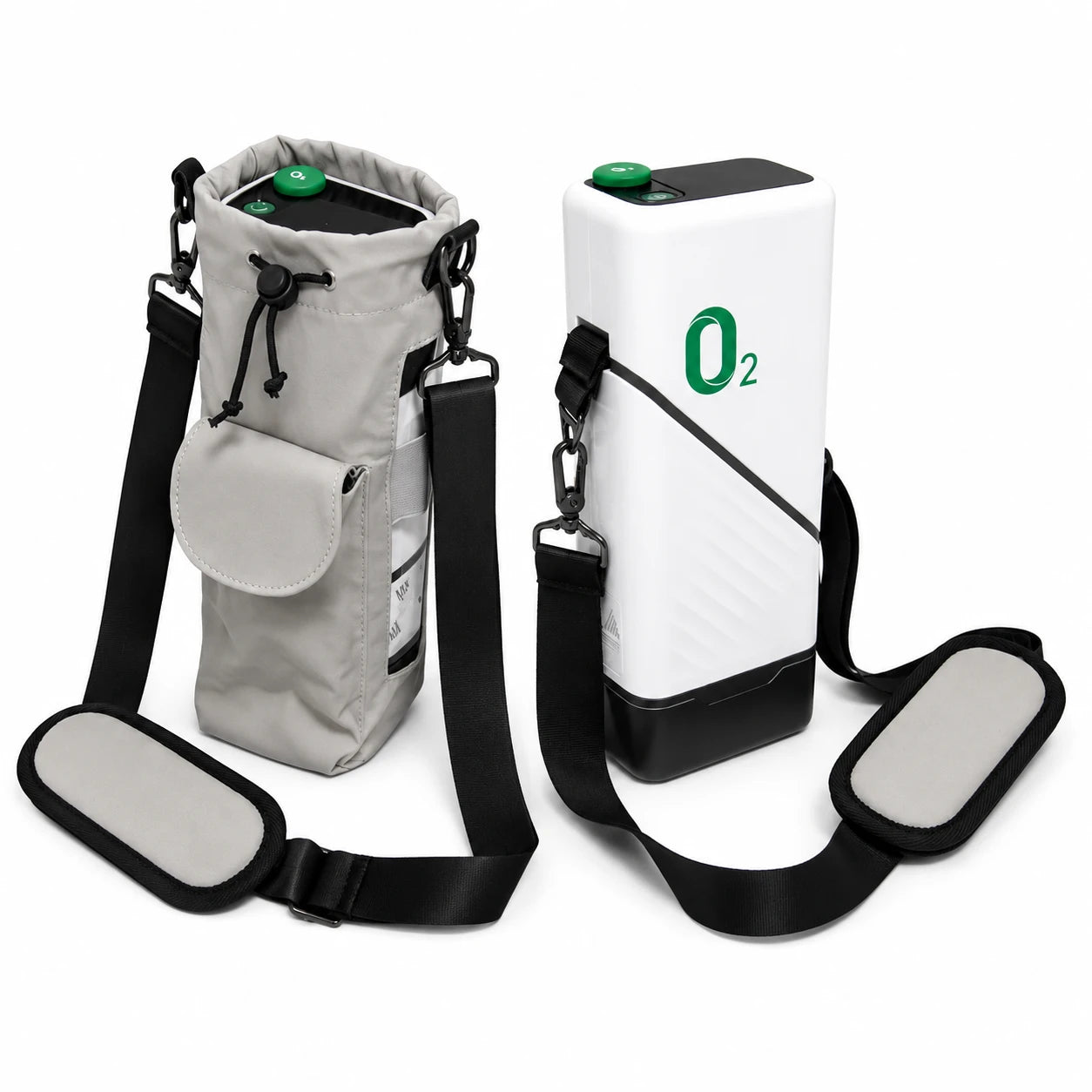Portable 5L oxygen concentrator with backpack and shoulder strap