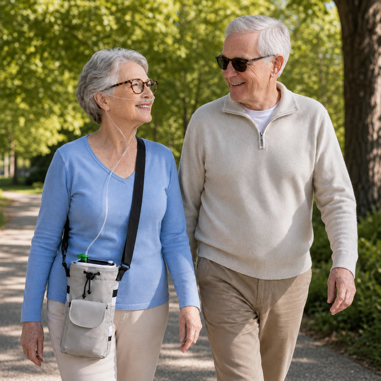 Portable 1-5L oxygen concentrator for travel and outdoor use