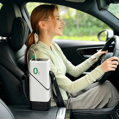 Portable 1-5L oxygen concentrator for car use and travel