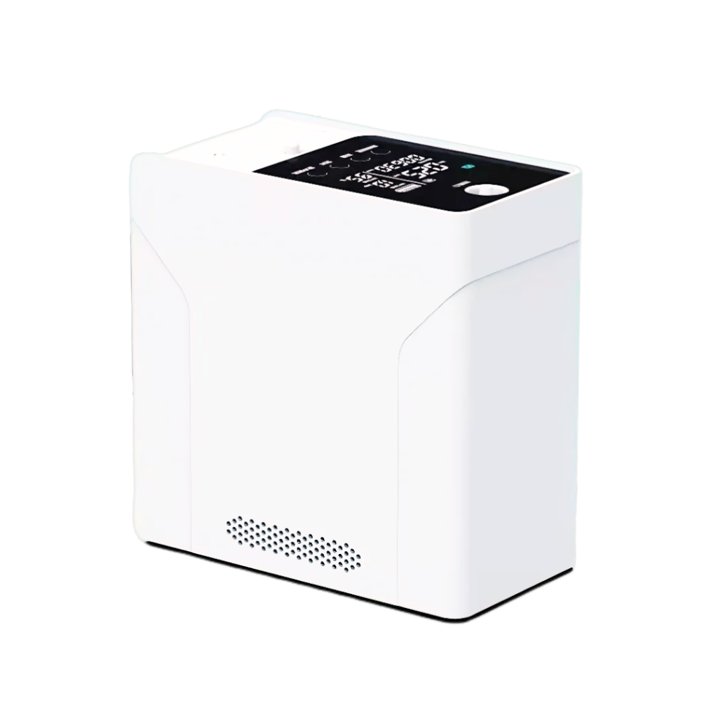 Portable 1-7L Adjustable Continuous&Pulse Flow Battery Oxygen Concentrator - 1BCM1