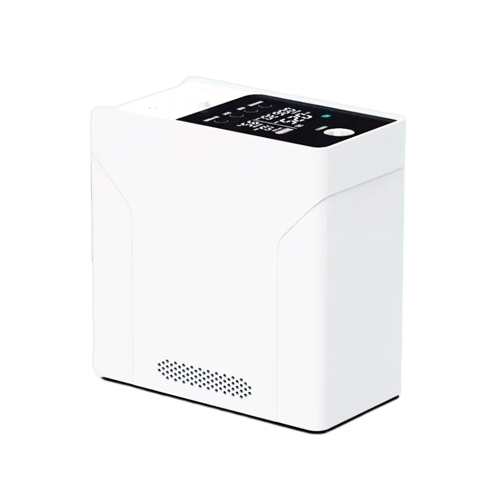 Concentrador de oxígeno de batería de flujo continuo y pulsado ajustable portátil de 1-7L - 1BCM1 