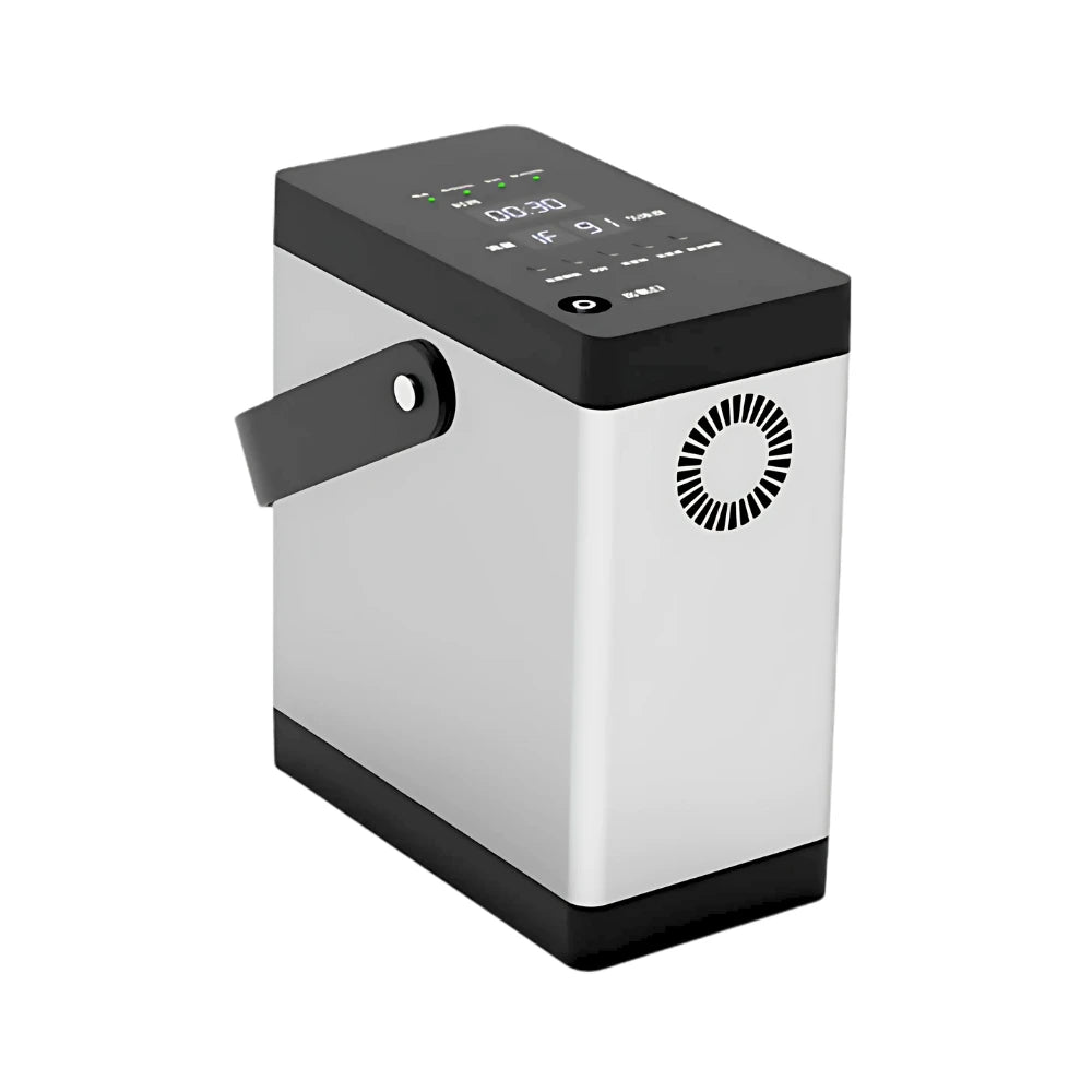 Concentrador de oxígeno portátil con flujo continuo y pulsado ajustable de 1-7L, batería de 1.5 horas - POC-03 