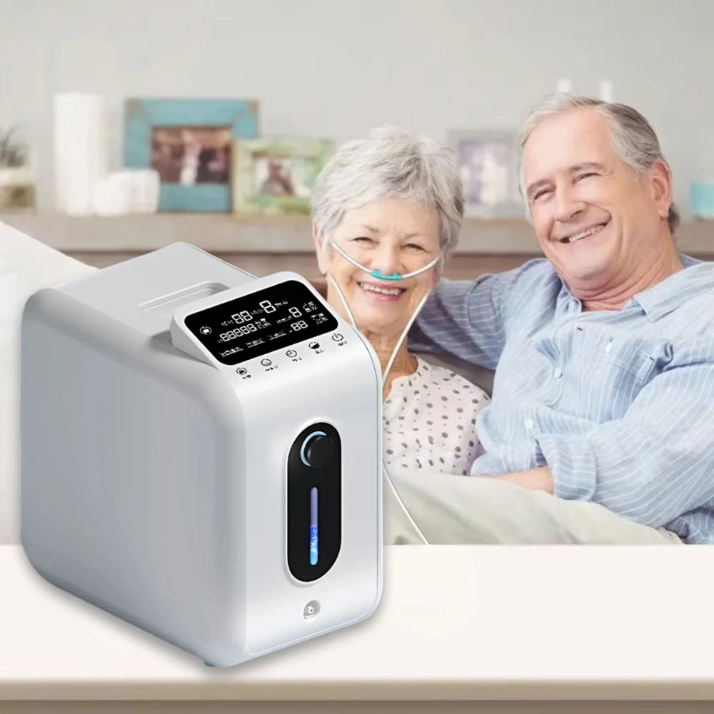 9 Liter Home Oxygen Machine | Quiet Continuous Flow O2 Generator | 95% ...
