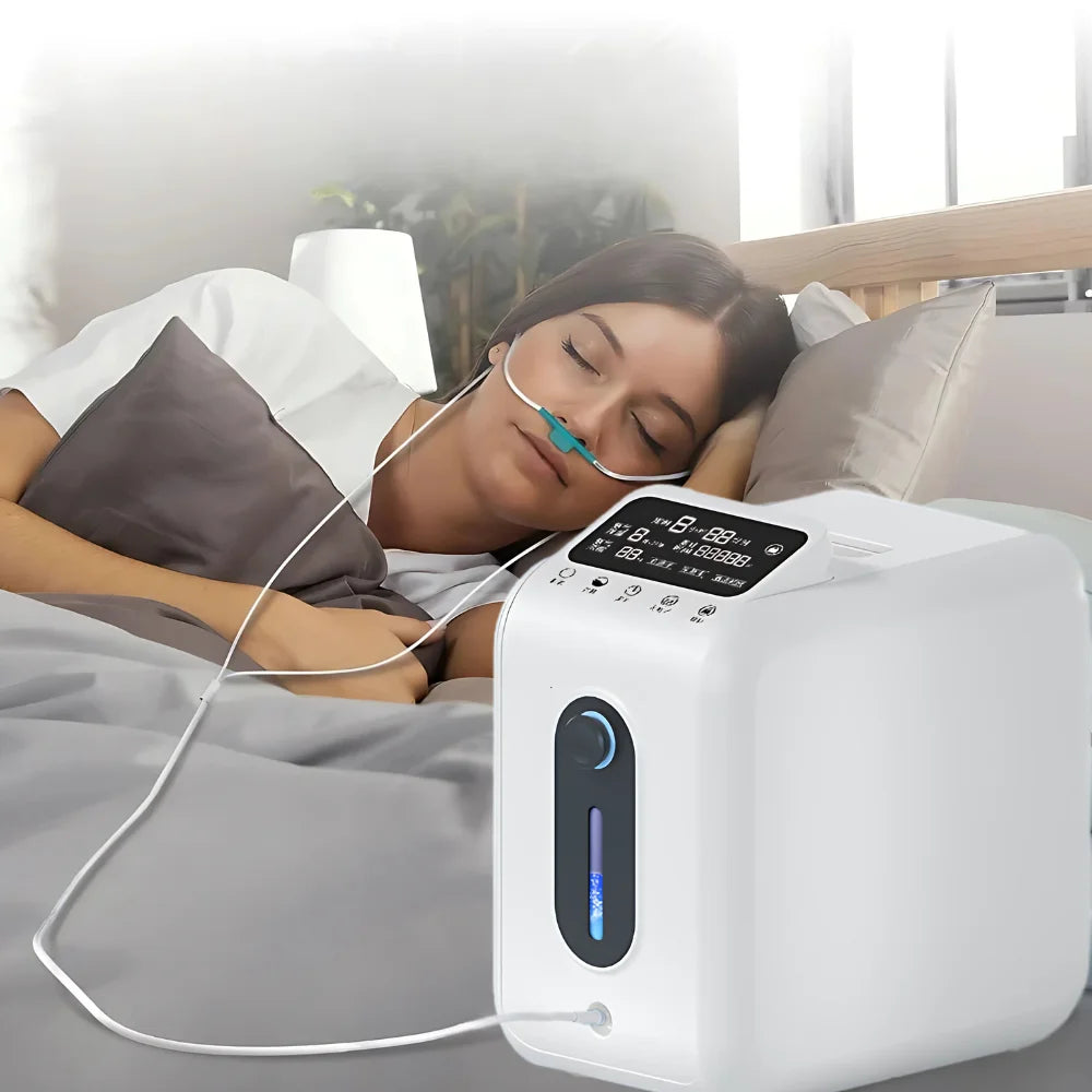 Home 1-9L Adjustable Continuous Flow Oxygen Concentrator - DF-018