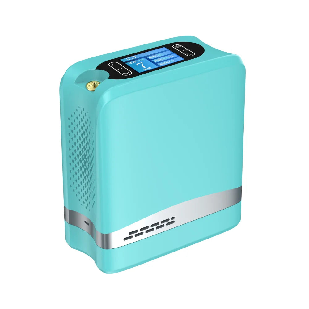Concentrador de oxígeno portátil con flujo de pulso ajustable de 1-7L y batería de 4.5 horas - POC-04 