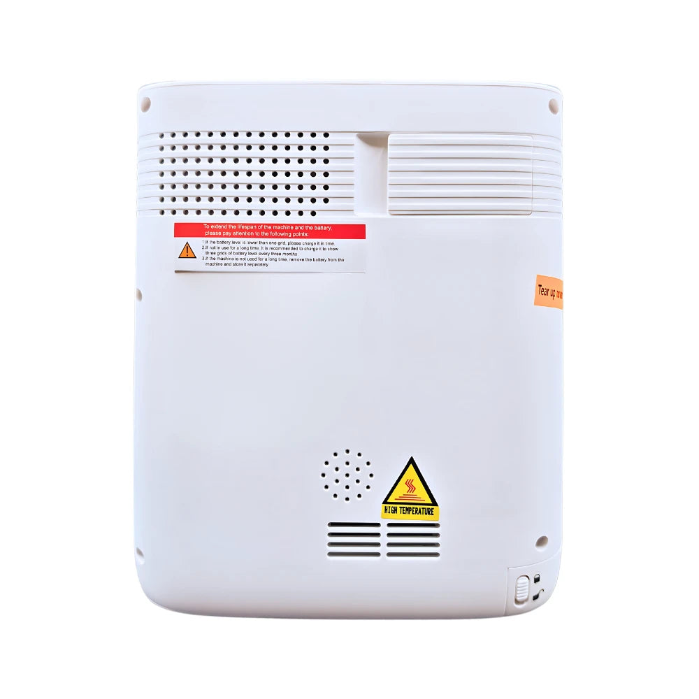 Concentrador de oxígeno portátil de flujo continuo ajustable de 1-5L con batería de 3 horas - 1001S 