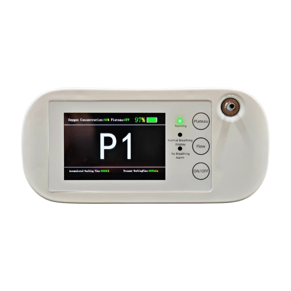 Tragbarer 1-6L einstellbarer Puls- und kontinuierlicher Durchfluss 5 Stunden Batterie Sauerstoffkonzentrator - BE12 