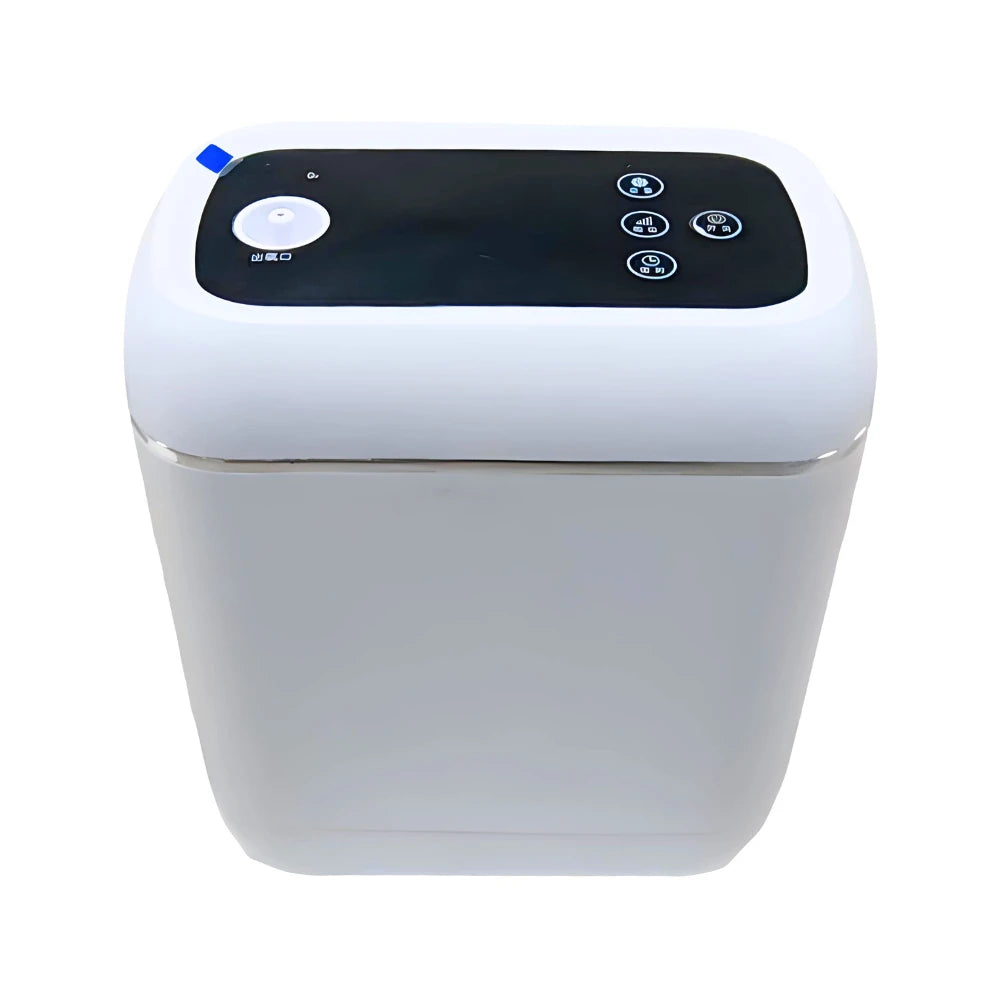 Concentrador de oxígeno portátil con flujo de pulso ajustable de 1-5L y batería de 4 horas - DF-012BX 