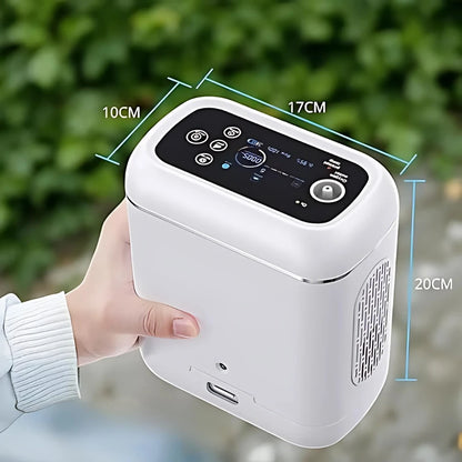 Concentrateur d'oxygène portable à flux pulsé réglable de 1 à 5L avec batterie pour 4 heures - DF-012BX 