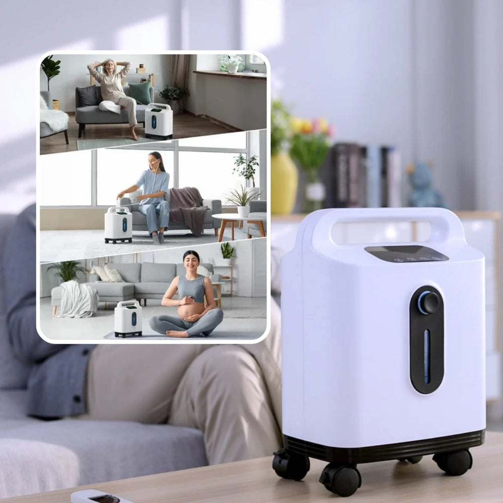 Home 1-9L Adjustable Continuous Flow Oxygen Concentrator - DF-011