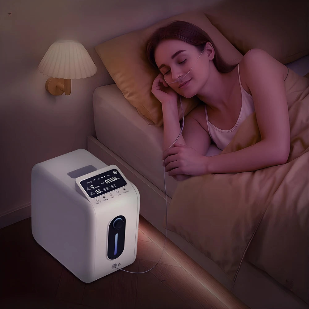 Home 1-9L Adjustable Continuous Flow Oxygen Concentrator - DF-018