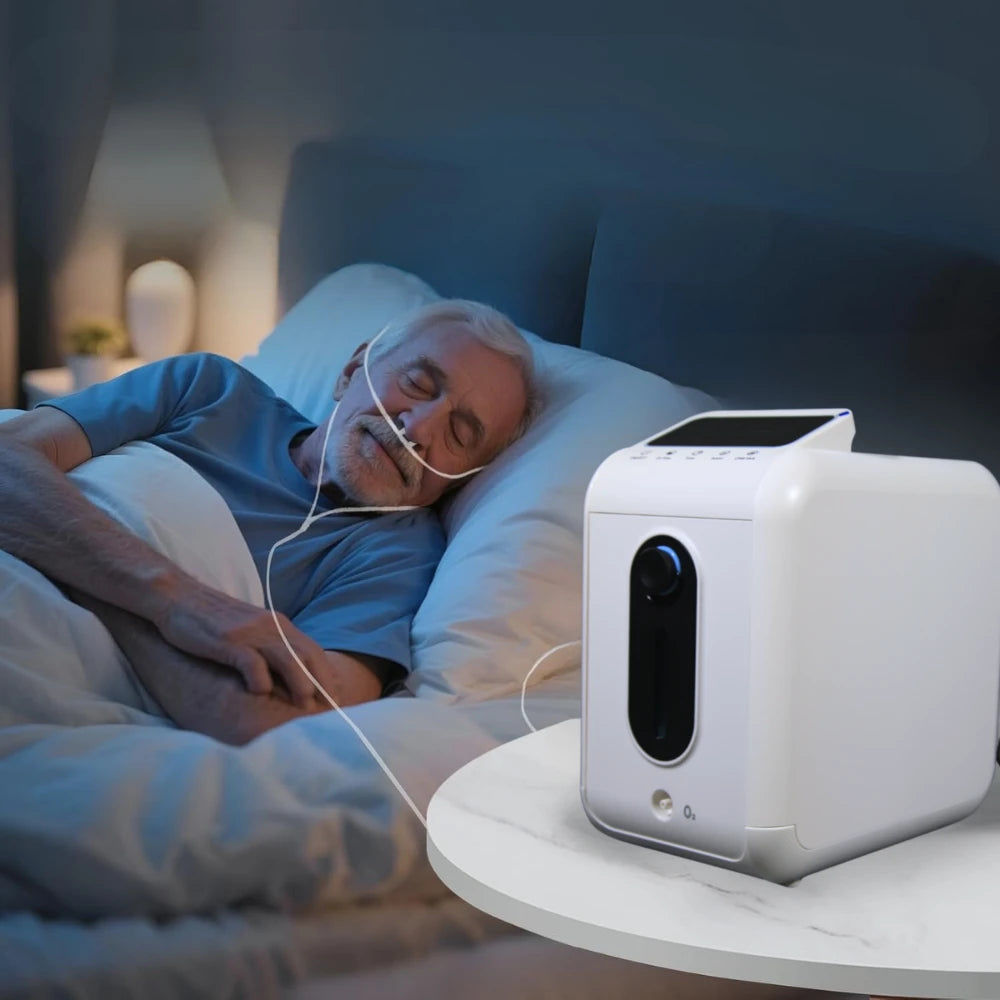 Home 1-9L Adjustable Continuous Flow Oxygen Concentrator - DF-018