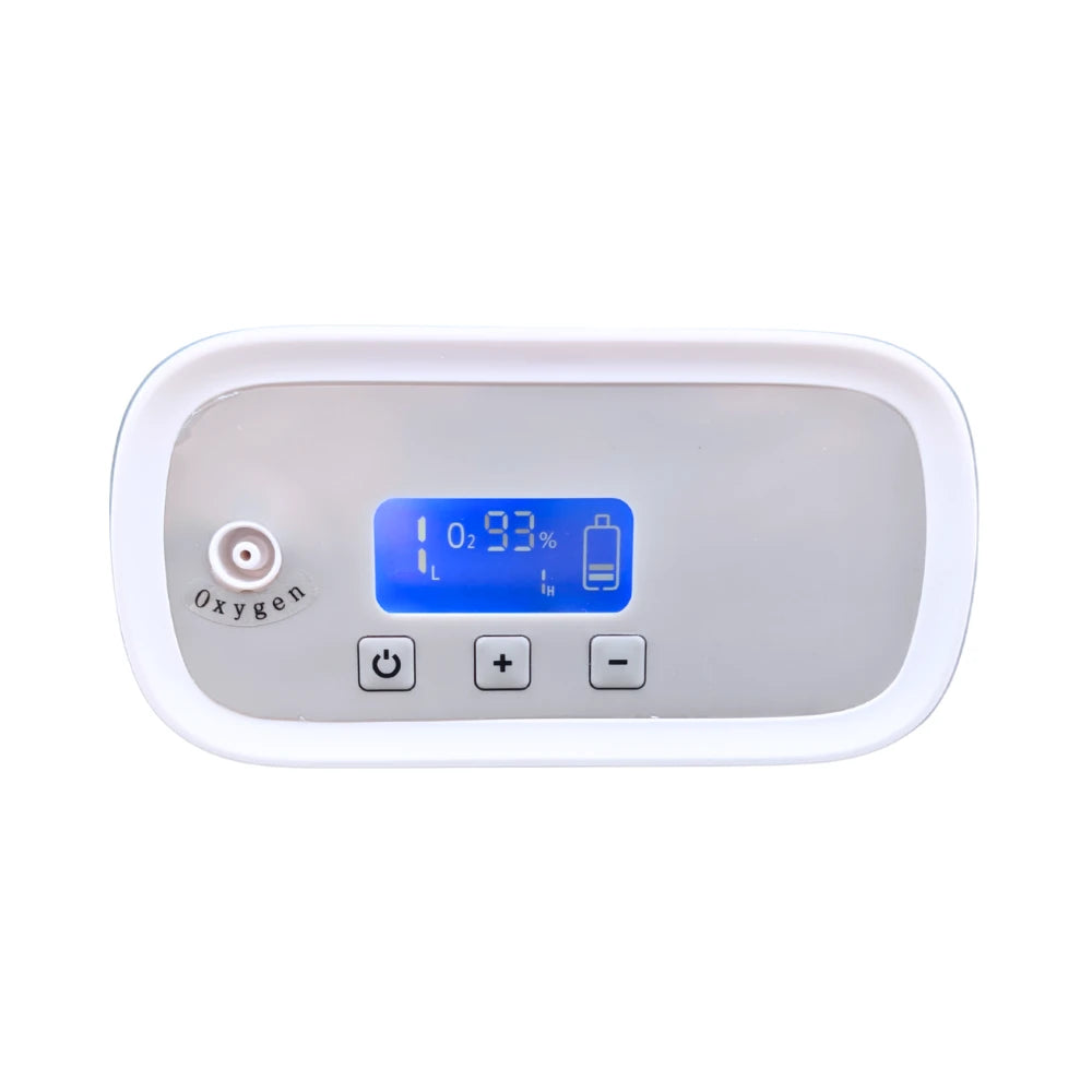 Concentrador de oxígeno portátil de flujo continuo ajustable de 1-5L con batería de 3 horas - 1001S 