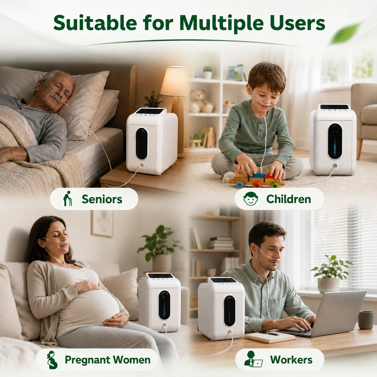 9L home oxygen concentrator designed for family oxygen therapy use