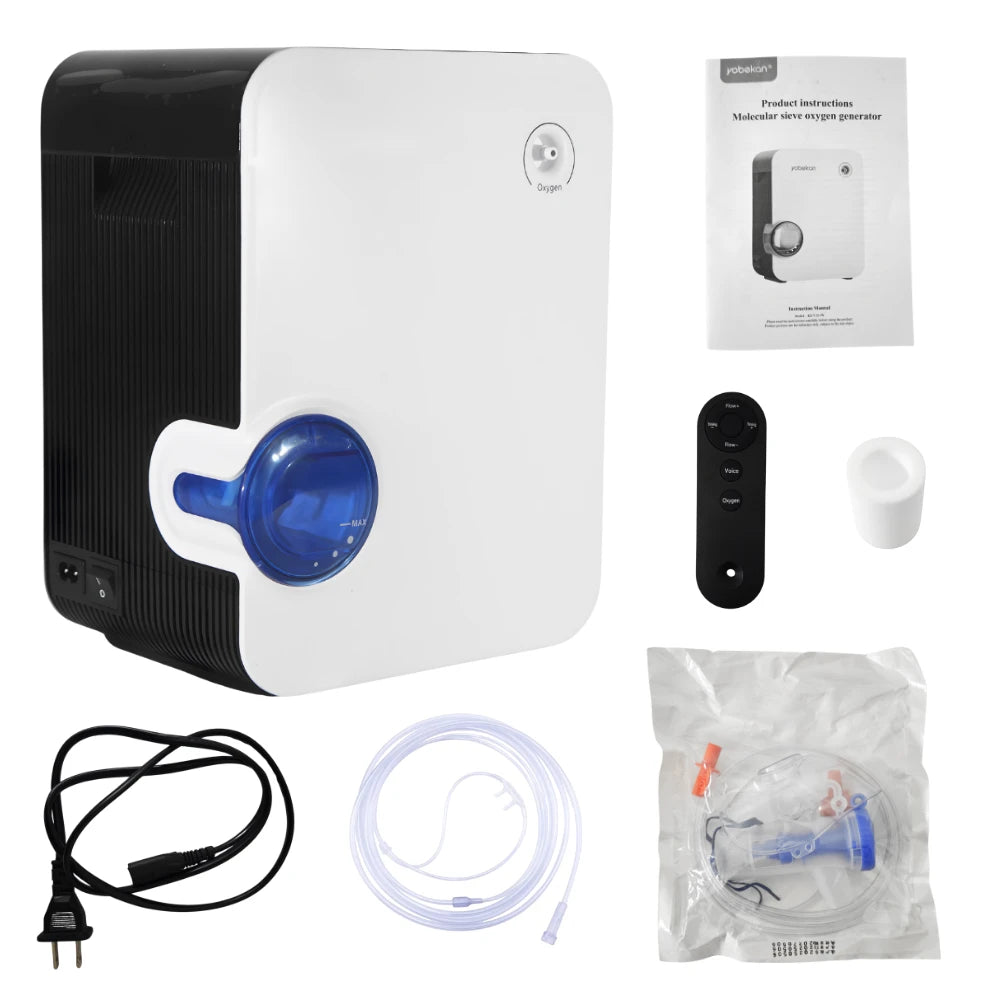 Home 1-9L Adjustable Continuous Flow Oxygen Concentrator - Y101W