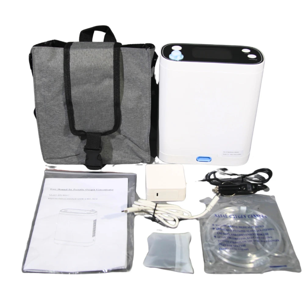 Portable 1-8 Adjustable Pulse&Continuous Flow 5 Hours Battery Oxygen Concentrator - BE12