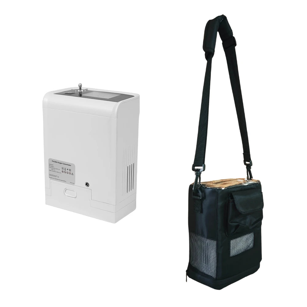 Portable 1-9 Adjustable Pulse Flow 3 Hours Battery Oxygen Concentrator - POC-9B