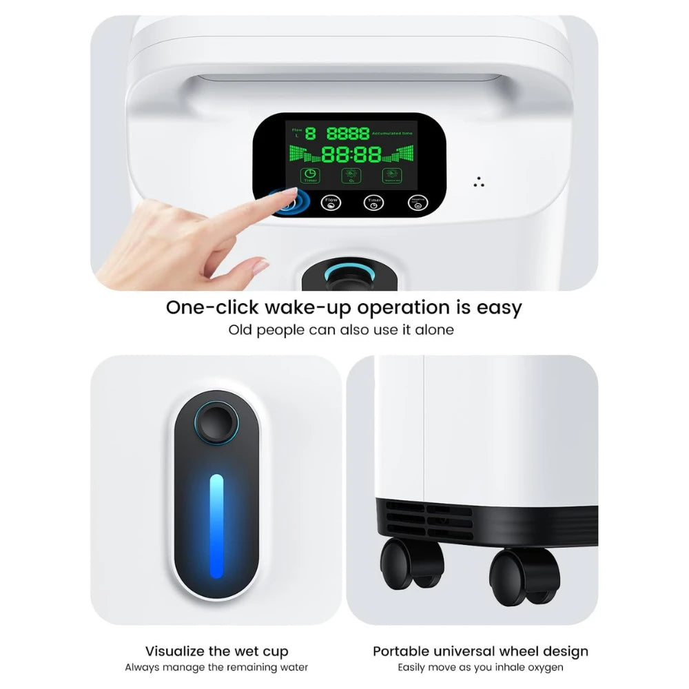 Home 2-9L Adjustable Continuous Flow Oxygen Concentrator - DF-011
