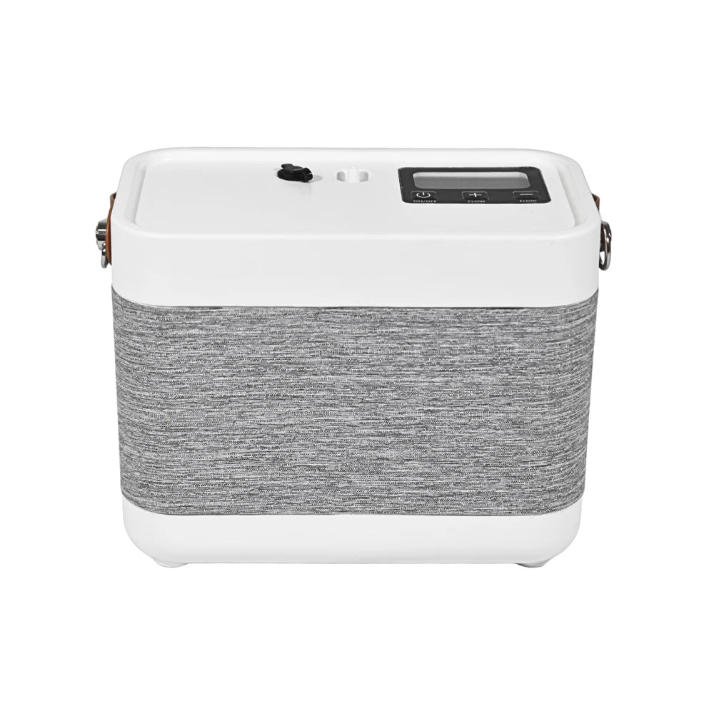 Portable 1-5L Adjustable Continuous Flow 2 Hours Battery Oxygen Concentrator - 1001BX