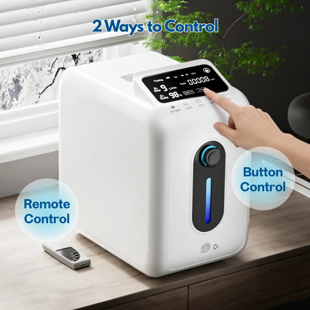 Easy to operate 9L home oxygen concentrator