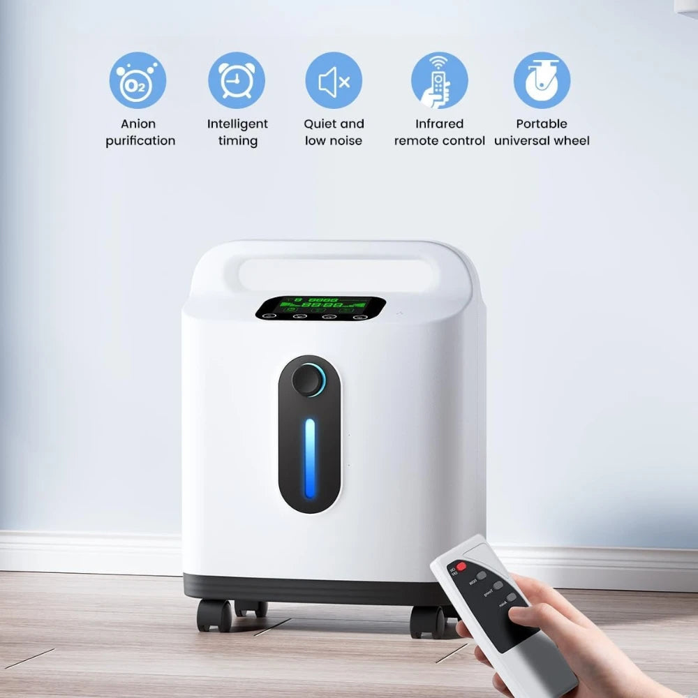 Home 2-9L Adjustable Continuous Flow Oxygen Concentrator - DF-011
