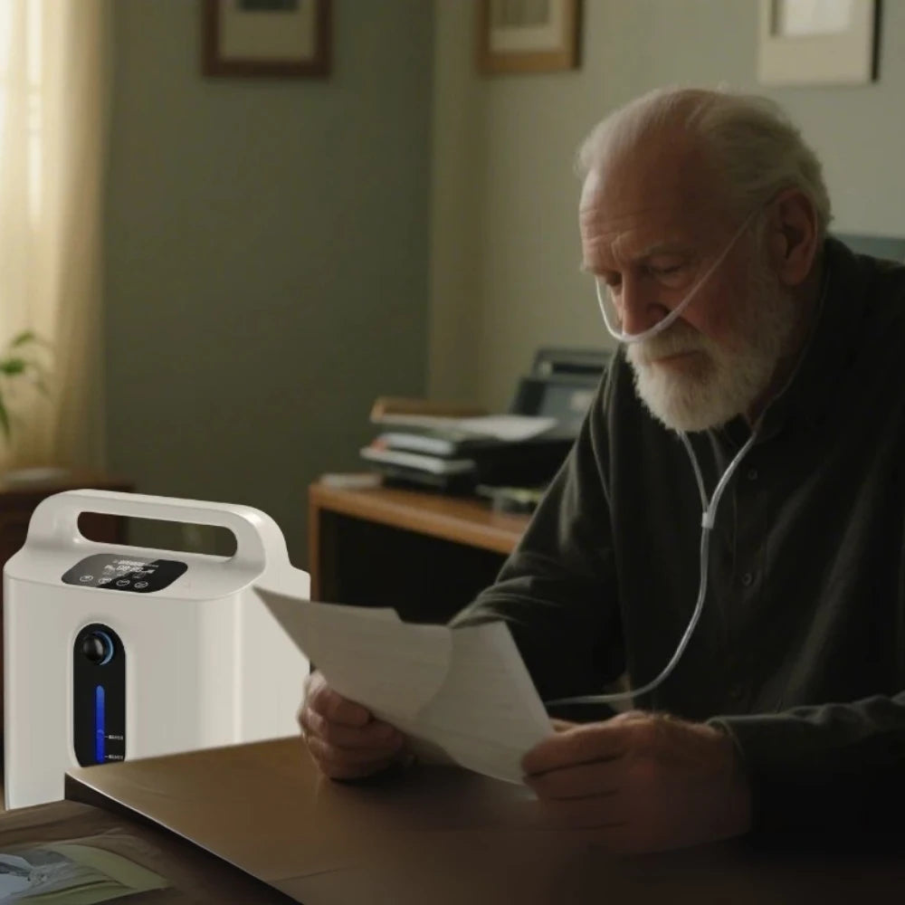 Home 1-9L Adjustable Continuous Flow Oxygen Concentrator - DF-011