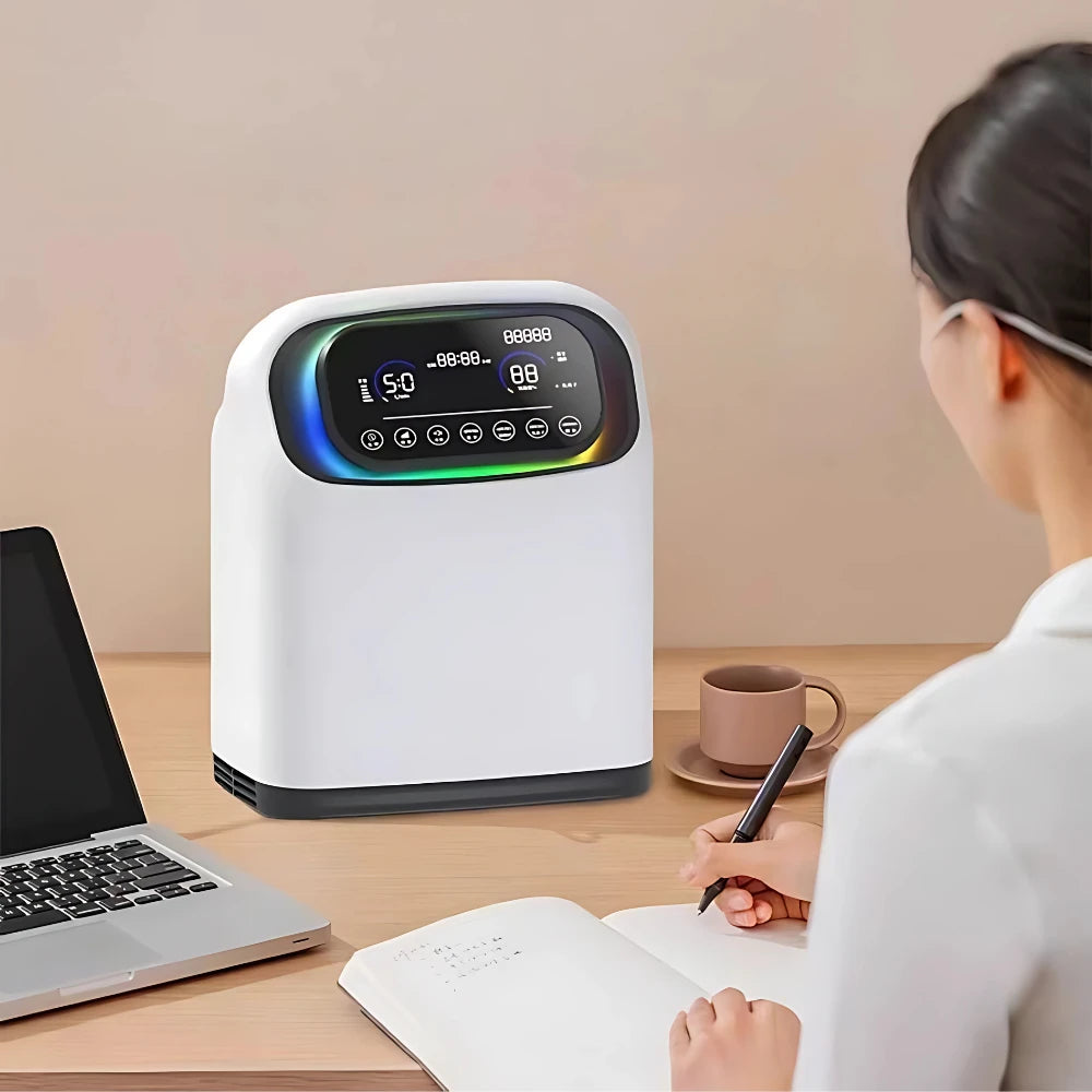 Home 1-9L Adjustable Continuous Flow Oxygen Concentrator - DF-013