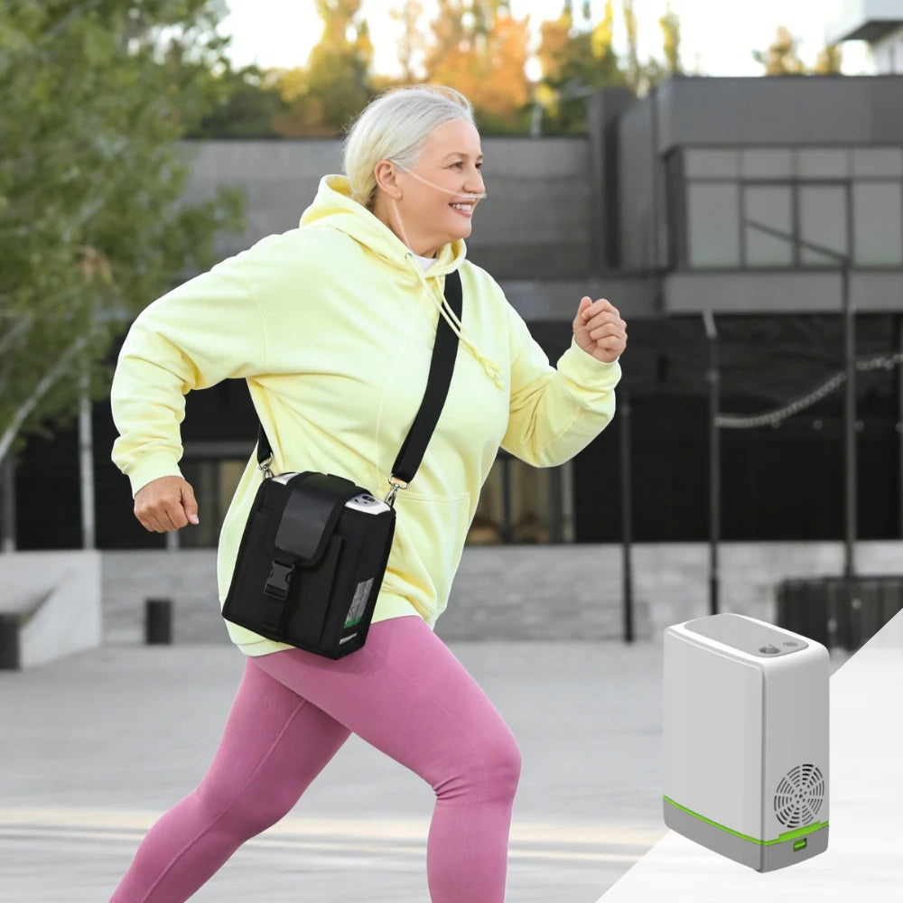 Portable 3L Continuous Flow 8 Hours Battery Oxygen Concentrator - POC-M01