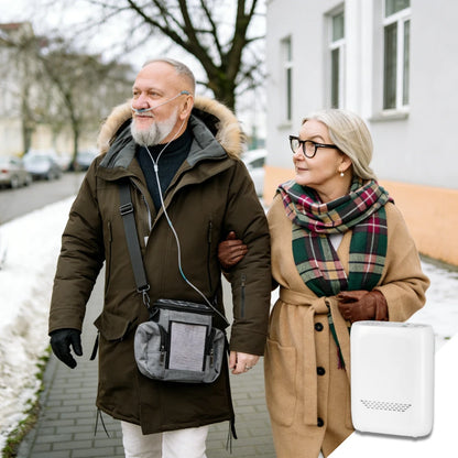 Concentrateur d'oxygène portable à flux continu de 3L avec batterie de 4 heures - POC-01