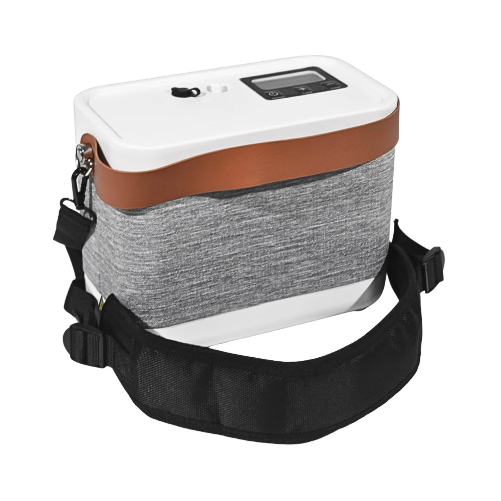 Portable 1-5L Adjustable Continuous Flow 2 Hours Battery Oxygen Concentrator - 1001BX