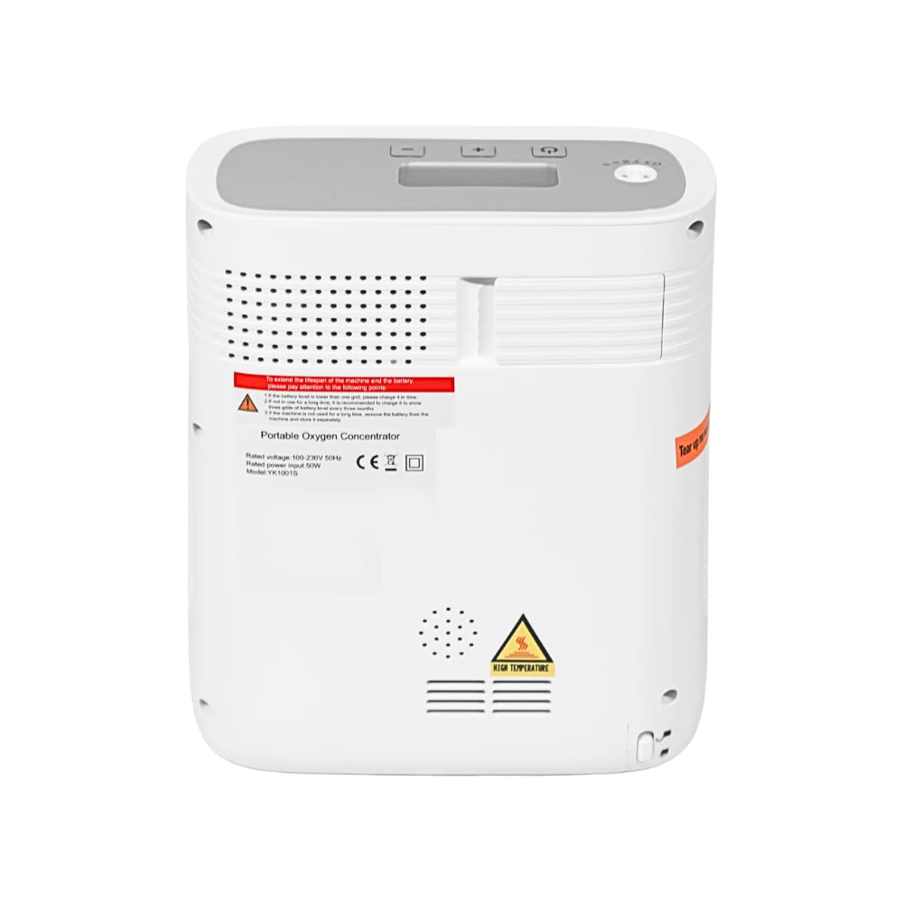 Tragbarer 1-5L einstellbarer kontinuierlicher Durchfluss 3 Stunden Batterie Sauerstoffkonzentrator - 1001S 