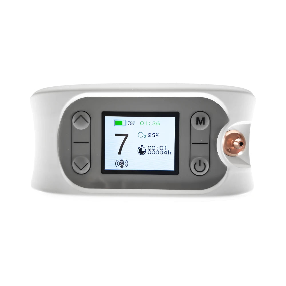 Portable 1-7L Adjustable Pulse Flow 5 Hours Battery Oxygen Concentrator - POC-04