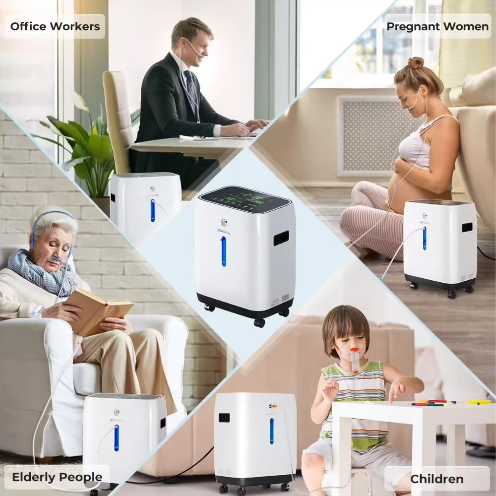 Home 2-10L Adjustable Continuous Flow Oxygen Concentrator - YK1002