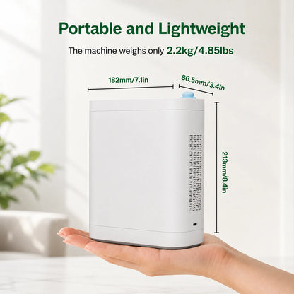BE12 1-8L compact and lightweight portable oxygen concentrator for travel and everyday use