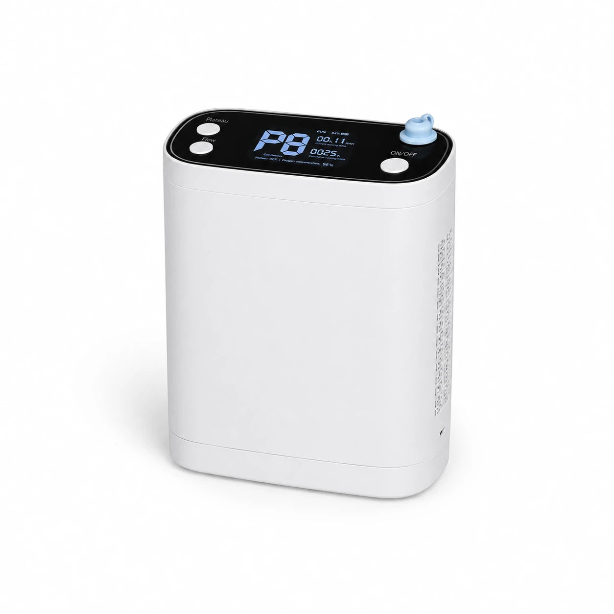 BE12 1-8L portable oxygen concentrator with a compact, lightweight and travel-friendly design