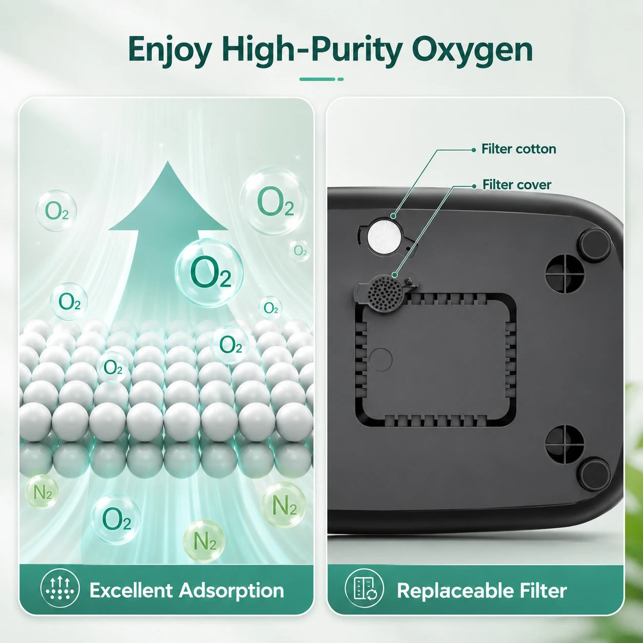 9L home oxygen concentrator air filter for oxygen concentrator maintenance