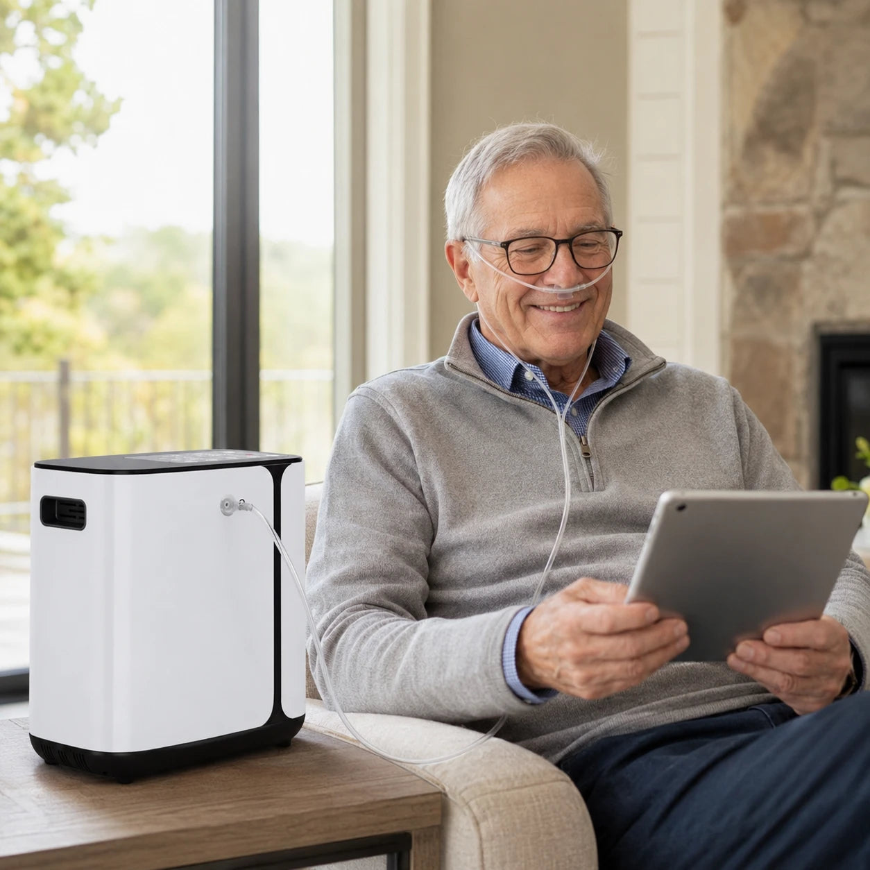 9L home oxygen concentrator for seniors and home oxygen therapy