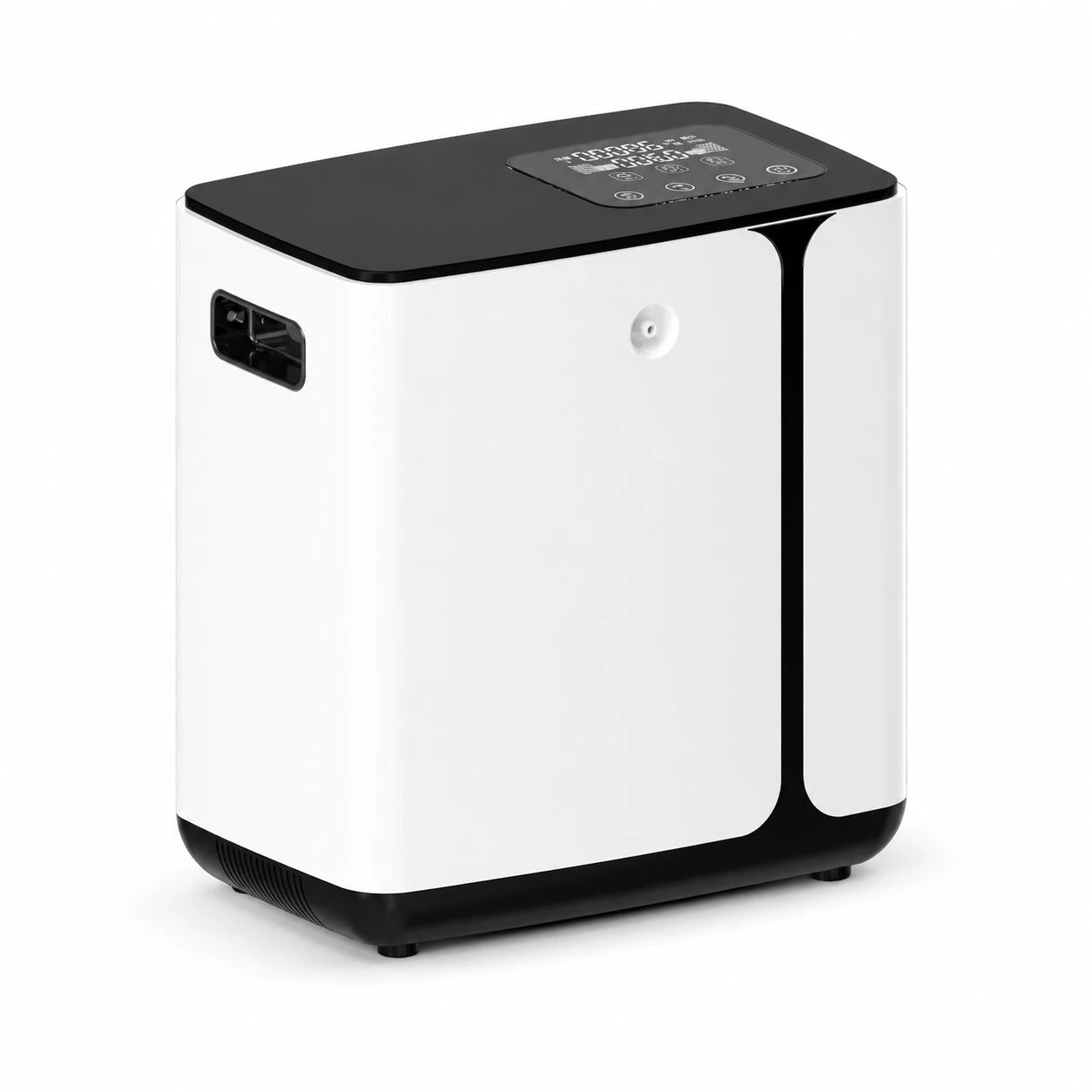 Home oxygen concentrator front-right view
