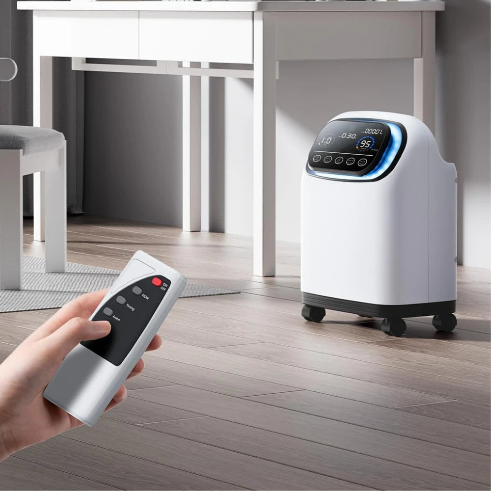 Higreen Health DF-013 2–9L continuous flow home oxygen concentrator with remote control