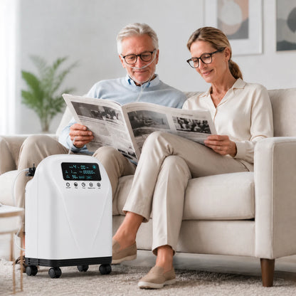 Higreen Health DF-016 2–9L continuous flow home oxygen concentrator for daily home use by elderly users
