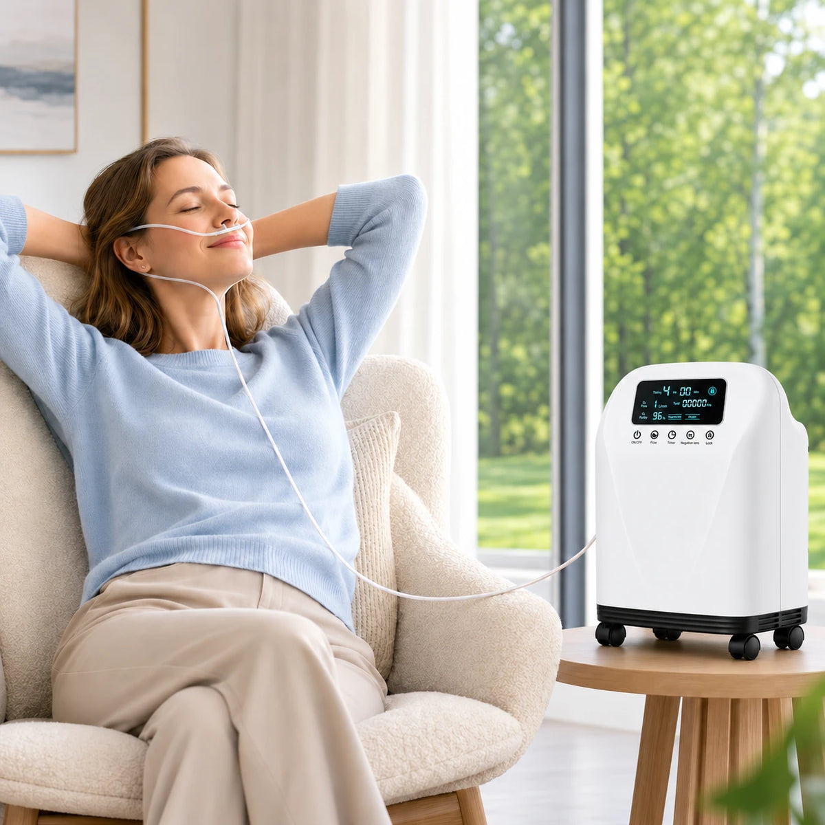 DF-016 | 2-9L Continuous Flow Home Oxygen Concentrator